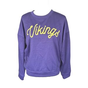 NFL Team Apparel Minnesota Vikings Loungewear Sweatshirt, Large, NWT, Football